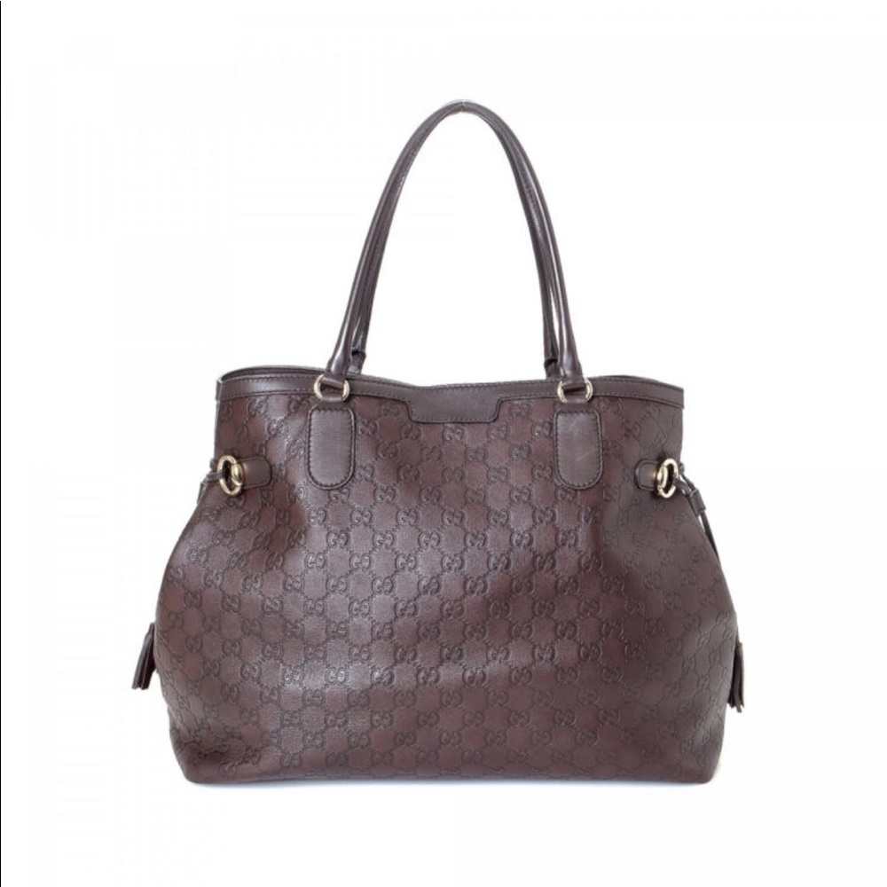 *SOLD* Gucci Guccissima Leather Tote Handbag - Picture 1 of 13